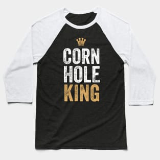 Cornhole King Shirt Bean Bag Toss Winner Champion Baseball T-Shirt